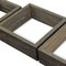Ekena Millwork Square, Open Back, Vintage Farmhouse Shadow Box Shelves, Barnwood Decor Collection, PK3 DECR15SBSQOBPG - alternate 2